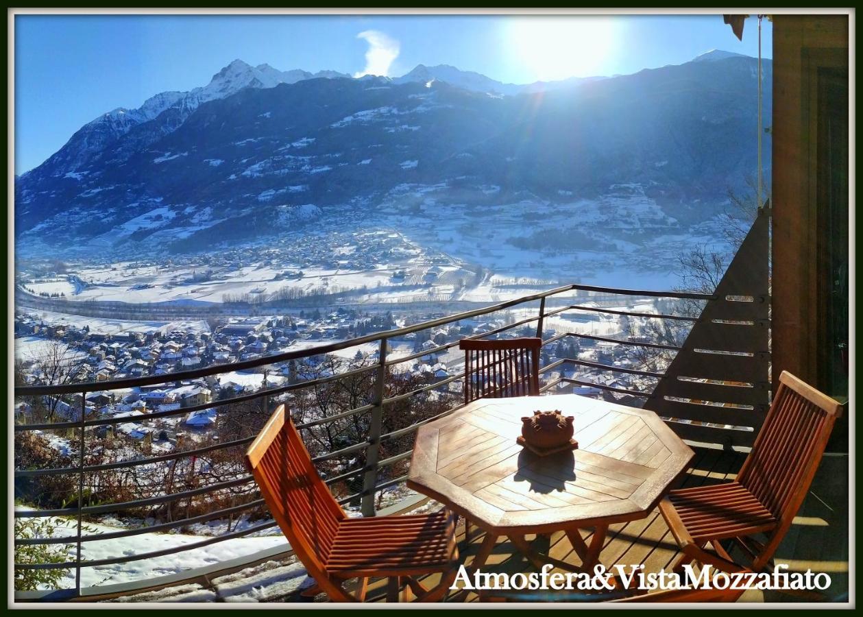 Chalet Con Jacuzzi Vista Montagne Aoste Extérieur photo