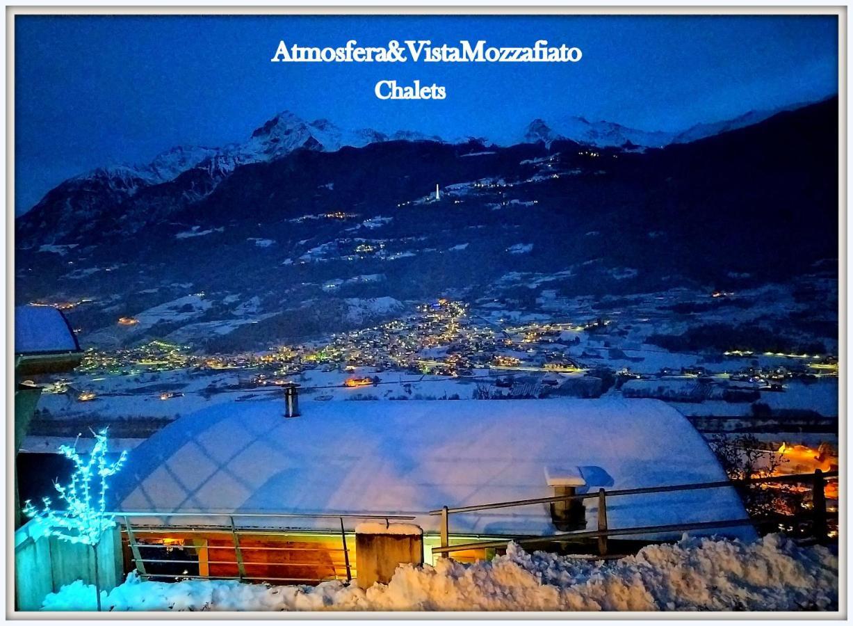 Chalet Con Jacuzzi Vista Montagne Aoste Extérieur photo